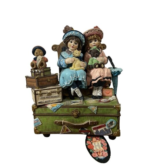 SAN FRANCISCO MUSIC BOX CHERISH THE THOUGHT 1997 A DAY WITH FRIEND Vintage - Picture 1 of 6